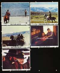 b144 HIGH PLAINS DRIFTER 5 8x10 mini movie lobby cards '73 Eastwood