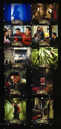 b016 HOSTEL 10 8x10 mini movie lobby cards '05 Eli Roth gore-fest!