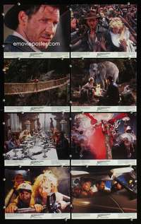 b060 INDIANA JONES & THE TEMPLE OF DOOM 8 color 8x10 movie stills '84