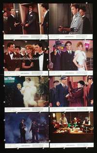 b065 JOHNNY DANGEROUSLY 8 8x10 mini movie lobby cards '84 Michael Keaton