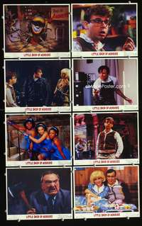 b074 LITTLE SHOP OF HORRORS 8 8x10 mini movie lobby cards '86 Moranis