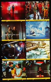 b075 LOGAN'S RUN 8 8x10 mini movie lobby cards '76 Michael York, Agutter
