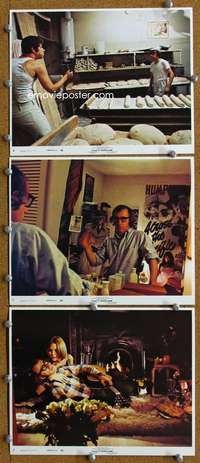 b197 PLAY IT AGAIN SAM 3 8x10 mini movie lobby cards '72 Woody Allen