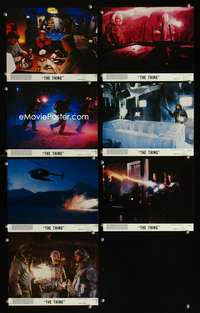 b128 THING 7 8x10 mini movie lobby cards '82 John Carpenter, Russell