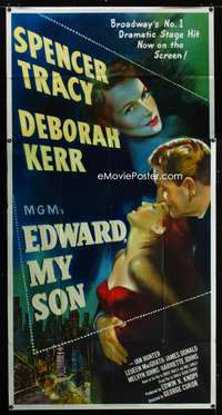 c124 EDWARD MY SON three-sheet movie poster '49 Spencer Tracy, Deborah Kerr