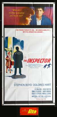 c264 LISA three-sheet movie poster '62 Stephen Boyd, Dolores Hart, English!