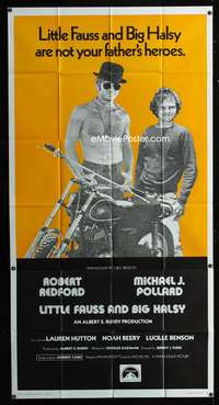 c265 LITTLE FAUSS & BIG HALSY int'l three-sheet movie poster '70 Robert Redford