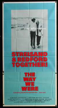 c479 WAY WE WERE three-sheet movie poster '73 Barbra Streisand, Redford