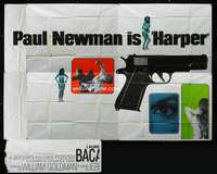 d029 HARPER 24sheet movie poster '66 Paul Newman, Lauren Bacall