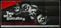 d037 TWO ON A GUILLOTINE 24sheet movie poster '65 in a house of terror!