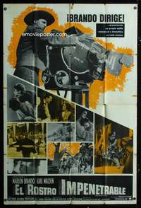 d053 ONE EYED JACKS Spanish/U.S. Forty by Sixty movie poster '61 Marlon Brando