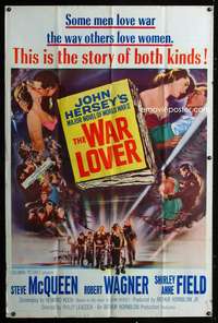 d062 WAR LOVER Forty by Sixty movie poster '62 Steve McQueen, Robert Wagner