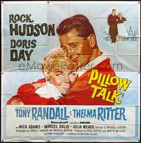 d018 PILLOW TALK six-sheet movie poster '59 Rock Hudson loves Doris Day!