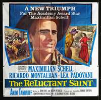 d020 RELUCTANT SAINT six-sheet movie poster '62 Maximilian Schell