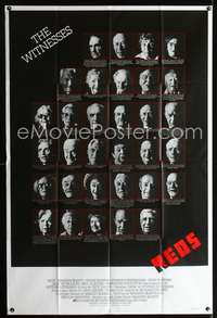 d043 REDS special English Forty by Sixty movie poster '81 the witnesses!