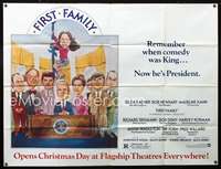 d071 FIRST FAMILY subway movie poster '80 Gilda Radner, Newhart
