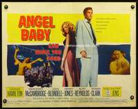 e037 ANGEL BABY half-sheet movie poster '61 Hamilton, sexy Salome Jens!