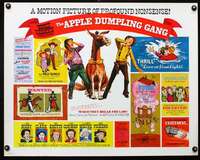 e044 APPLE DUMPLING GANG half-sheet movie poster '75 Disney, Don Knotts