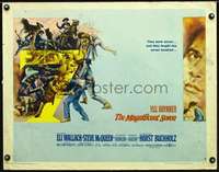 e363 MAGNIFICENT SEVEN style B half-sheet movie poster '60 ultra rare!