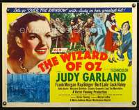 e654 WIZARD OF OZ style A half-sheet movie poster R55 Judy Garland & cast