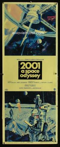 f156 2001 A SPACE ODYSSEY insert movie poster '68 Stanley Kubrick