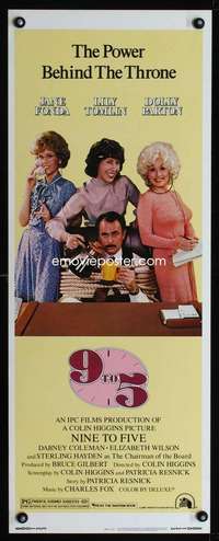 f163 9 TO 5 insert movie poster '80 Dolly Parton,Jane Fonda,Tomlin