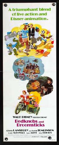 f209 BEDKNOBS & BROOMSTICKS insert movie poster R79 Disney, Lansbury