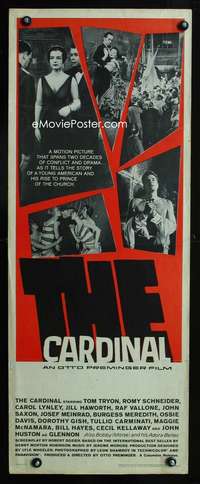 f268 CARDINAL insert movie poster '64 Otto Preminger, Saul Bass art!