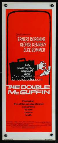 f304 DOUBLE McGUFFIN insert movie poster '79 great artwork image!