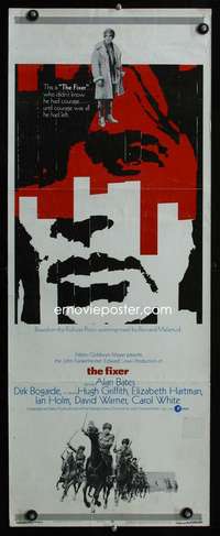 f327 FIXER insert movie poster '68 John Frankenheimer, Alan Bates