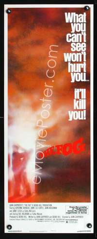 f329 FOG insert movie poster '80 John Carpenter, it'll kill you!