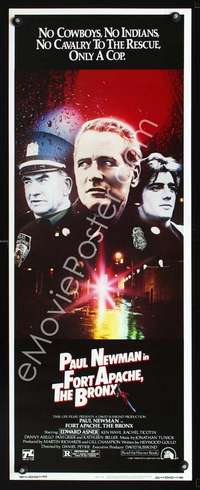 f330 FORT APACHE THE BRONX insert movie poster '81 Paul Newman, NYPD!