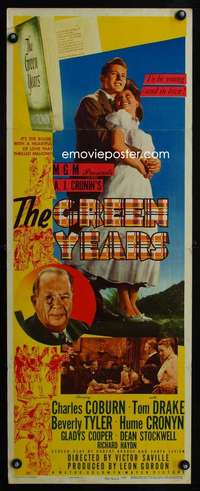 f358 GREEN YEARS insert movie poster '46 Scottish Charles Coburn!