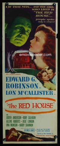 f493 RED HOUSE insert movie poster '46 Ed G. Robinson, Delmer Daves