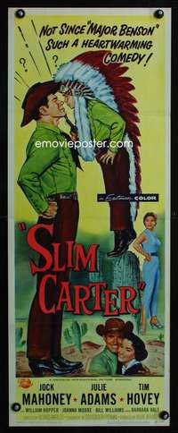 f539 SLIM CARTER insert movie poster '57 Jock Mahoney, Julie Adams