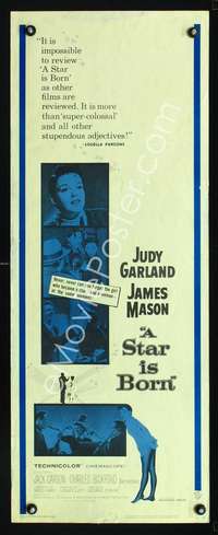 f553 STAR IS BORN insert movie poster R59 Judy Garland, James Mason