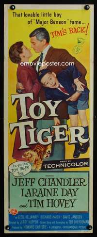 f604 TOY TIGER insert movie poster '56 Jeff Chandler, Laraine Day