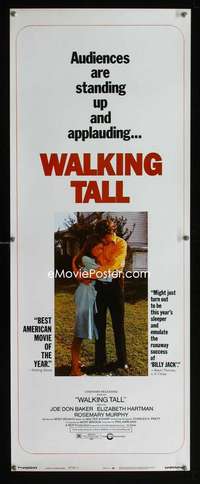 f623 WALKING TALL style C insert movie poster '73 Joe Don Baker