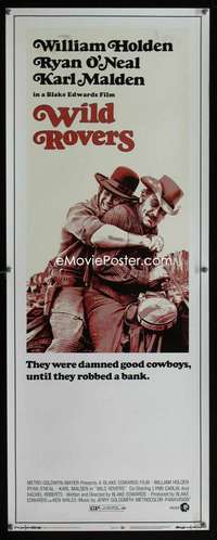f642 WILD ROVERS insert movie poster '71 Bill Holden, Blake Edwards