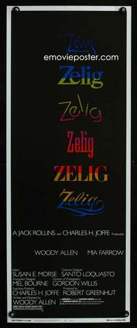 f650 ZELIG insert movie poster '83 Woody Allen mockumentary!