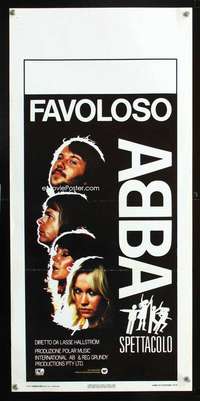 f002 ABBA THE MOVIE Italian locandina movie poster '77 Swedish pop!