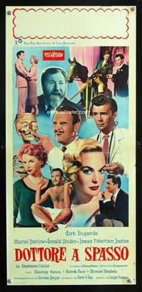 f036 DOCTOR AT LARGE Italian locandina movie poster '57 Bogarde