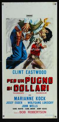 f044 FISTFUL OF DOLLARS Italian locandina movie poster '67 Eastwood