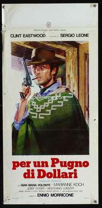 f045 FISTFUL OF DOLLARS Italian locandina movie poster R76 Eastwood