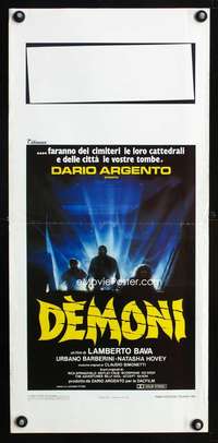 f051 DEMONS Italian locandina movie poster '85 satanic sci-fi!
