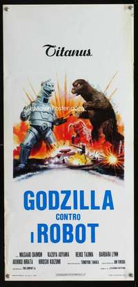 f054 GODZILLA VS. BIONIC MONSTER Italian locandina movie poster '77