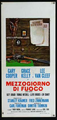 f064 HIGH NOON Italian locandina movie poster R60s cool & different!