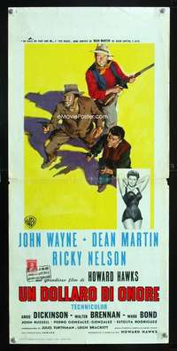 f110 RIO BRAVO Italian locandina movie poster R64 John Wayne, Hawks