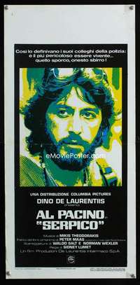 f120 SERPICO Italian locandina movie poster '74 Al Pacino classic!
