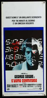f135 TERMINAL MAN Italian locandina movie poster '74 Segal, Crichton